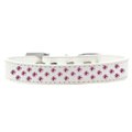 Unconditional Love Sprinkles Bright Pink Crystals Dog CollarWhite Size 12 UN811473